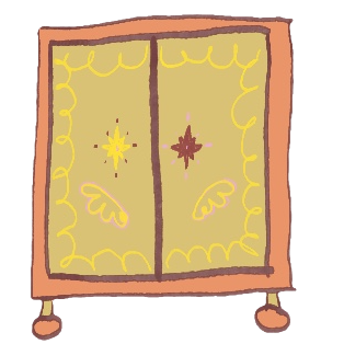 Hand-drawn wardrobe
