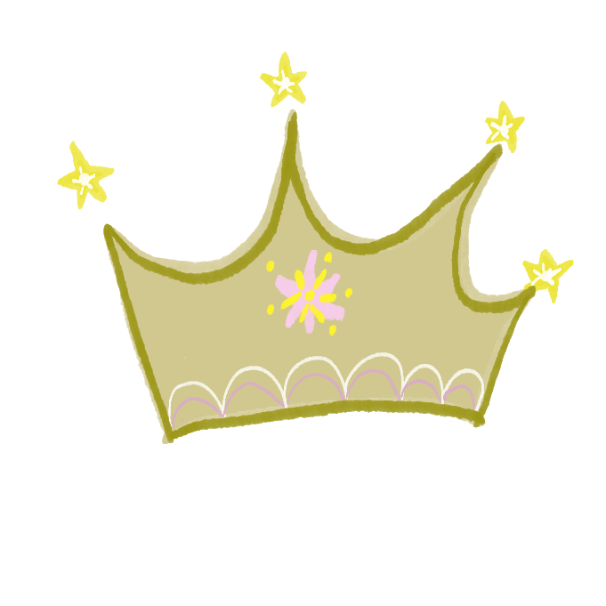 Hand-drawn membership crown